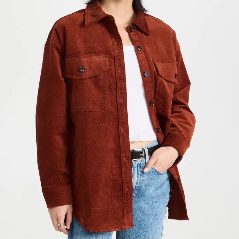 Madewell Corduroy Twill Oversized Shirt Jacket | M